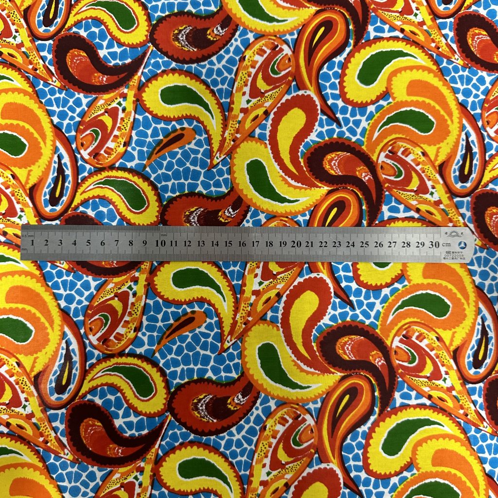 Tissu Africain Motif Gouttes Multicolore — vue 10