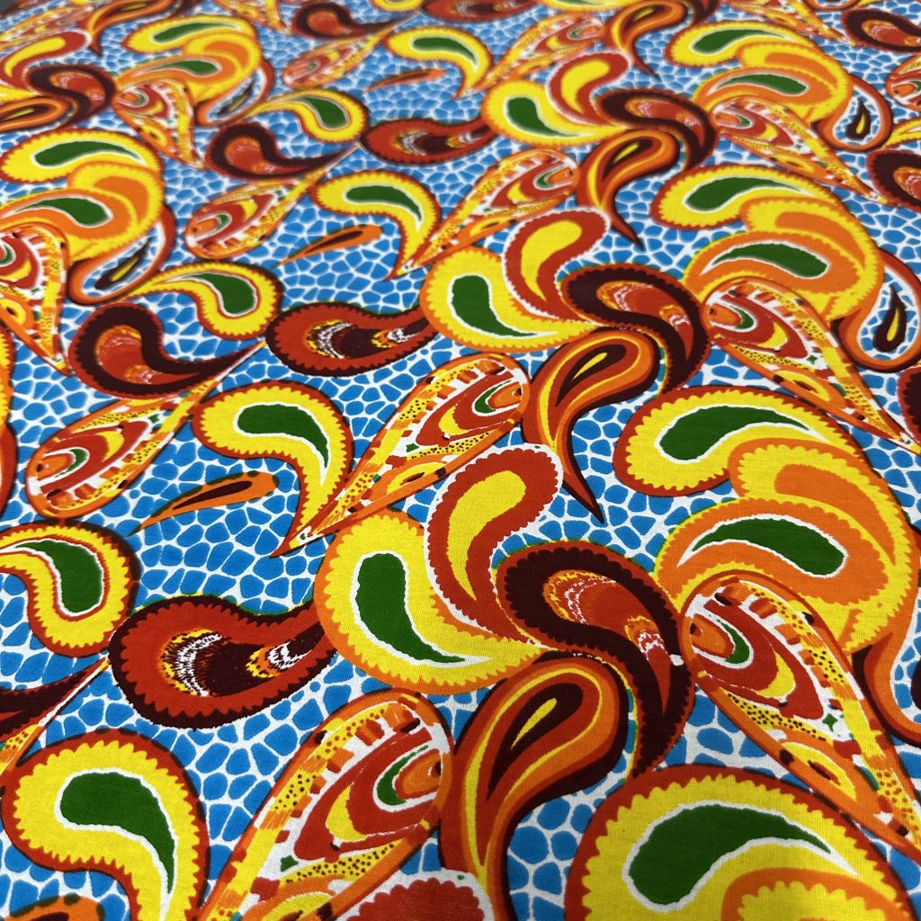 Tissu Africain Motif Gouttes Multicolore — vue 9