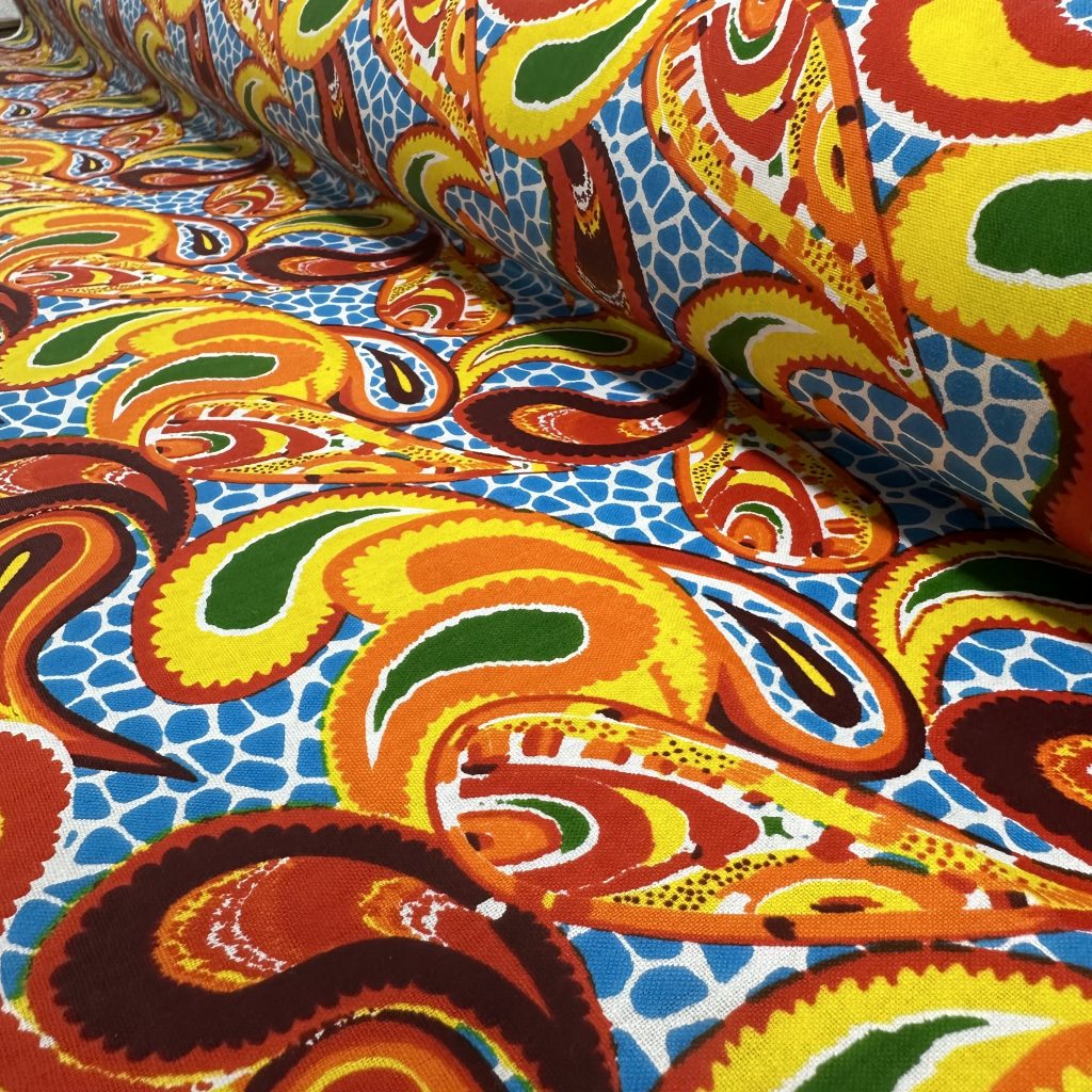 Tissu Africain Motif Gouttes Multicolore