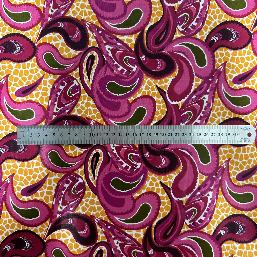 Tissu Africain Motif Gouttes Multicolore — vue 4