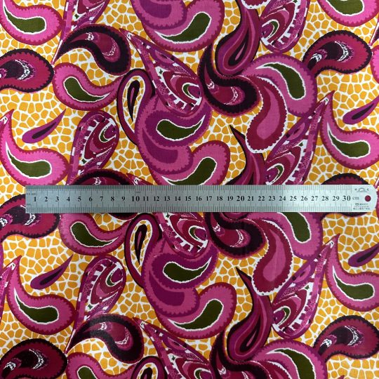 Tissu Africain Motif Gouttes Multicolore — vue 4