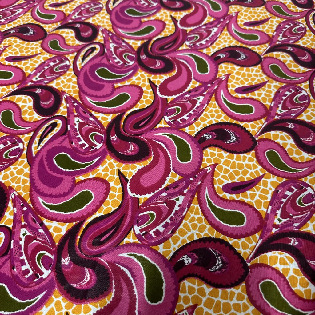 Tissu Africain Motif Gouttes Multicolore — vue 3