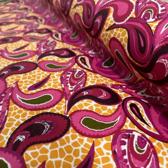 Tissu Africain Motif Gouttes Multicolore — vue 2