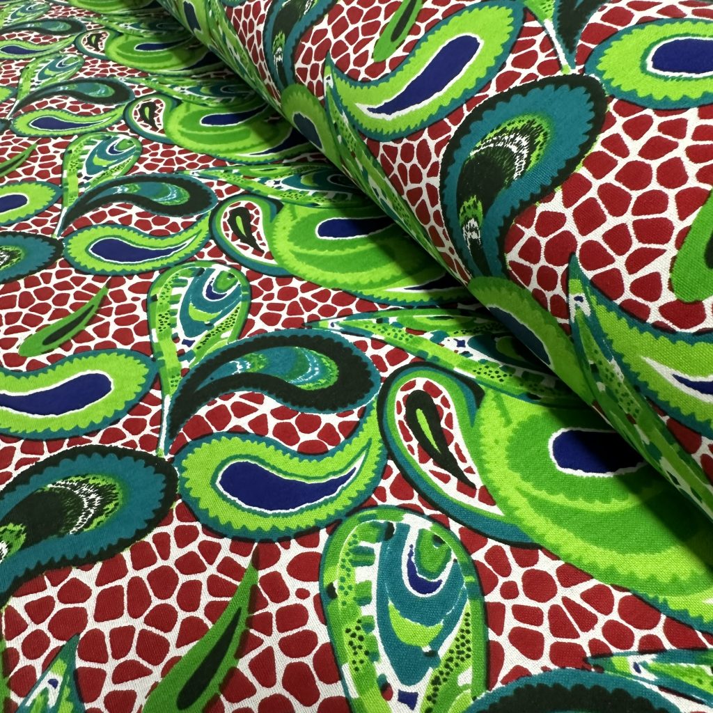 Tissu Africain Motif Gouttes Multicolore — vue 6