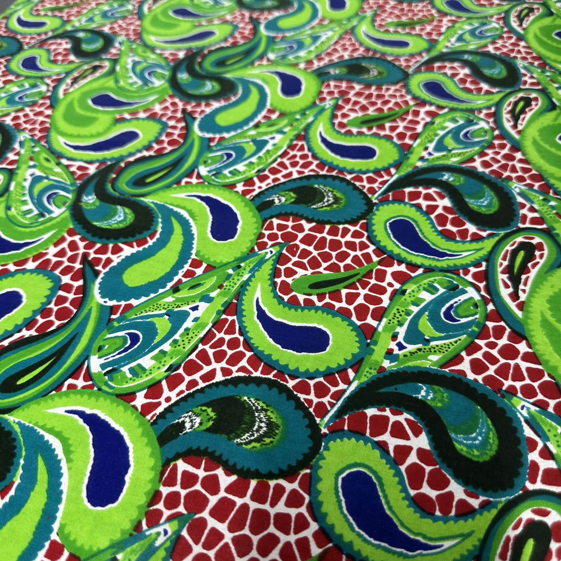 Tissu Africain Motif Gouttes Multicolore — vue 5