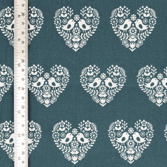 Coton Imprimé Oiseaux Amoureux — vue 2