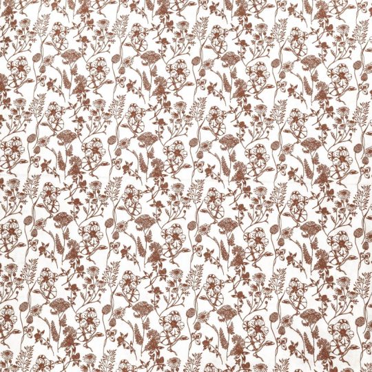 Coton Imprimé Floral Style Toile De Jouy