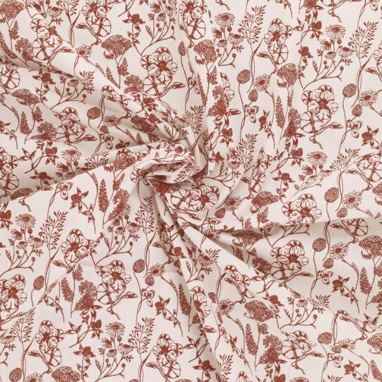 Coton Imprimé Floral Style Toile De Jouy — vue 7