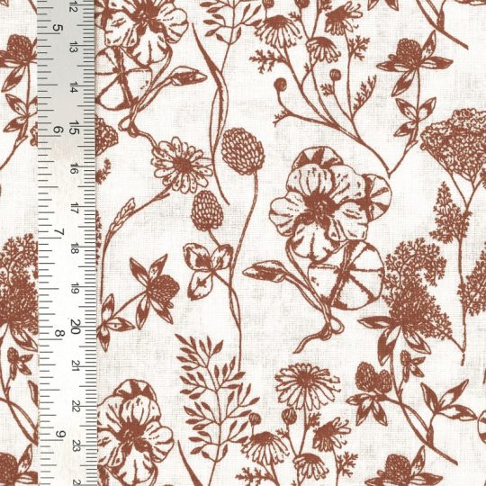 Coton Imprimé Floral Style Toile De Jouy — vue 6