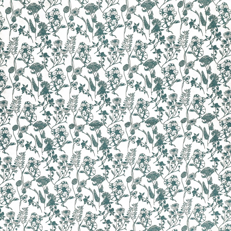 Coton Imprimé Floral Style Toile De Jouy — vue 5