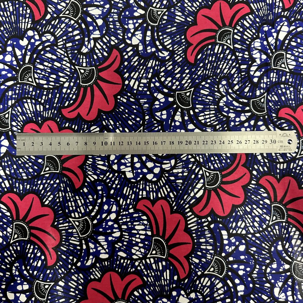 Tissu Africain Motif Floral Mariage Multicolore — vue 4