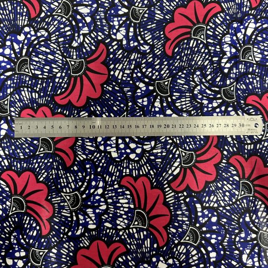 Tissu Africain Motif Floral Mariage Multicolore — vue 4