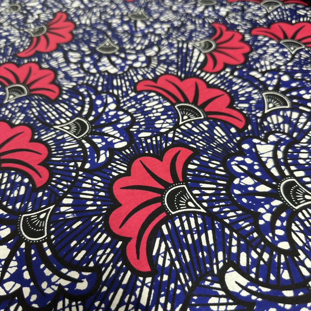 Tissu Africain Motif Floral Mariage Multicolore — vue 3