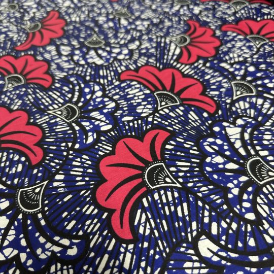 Tissu Africain Motif Floral Mariage Multicolore — vue 3