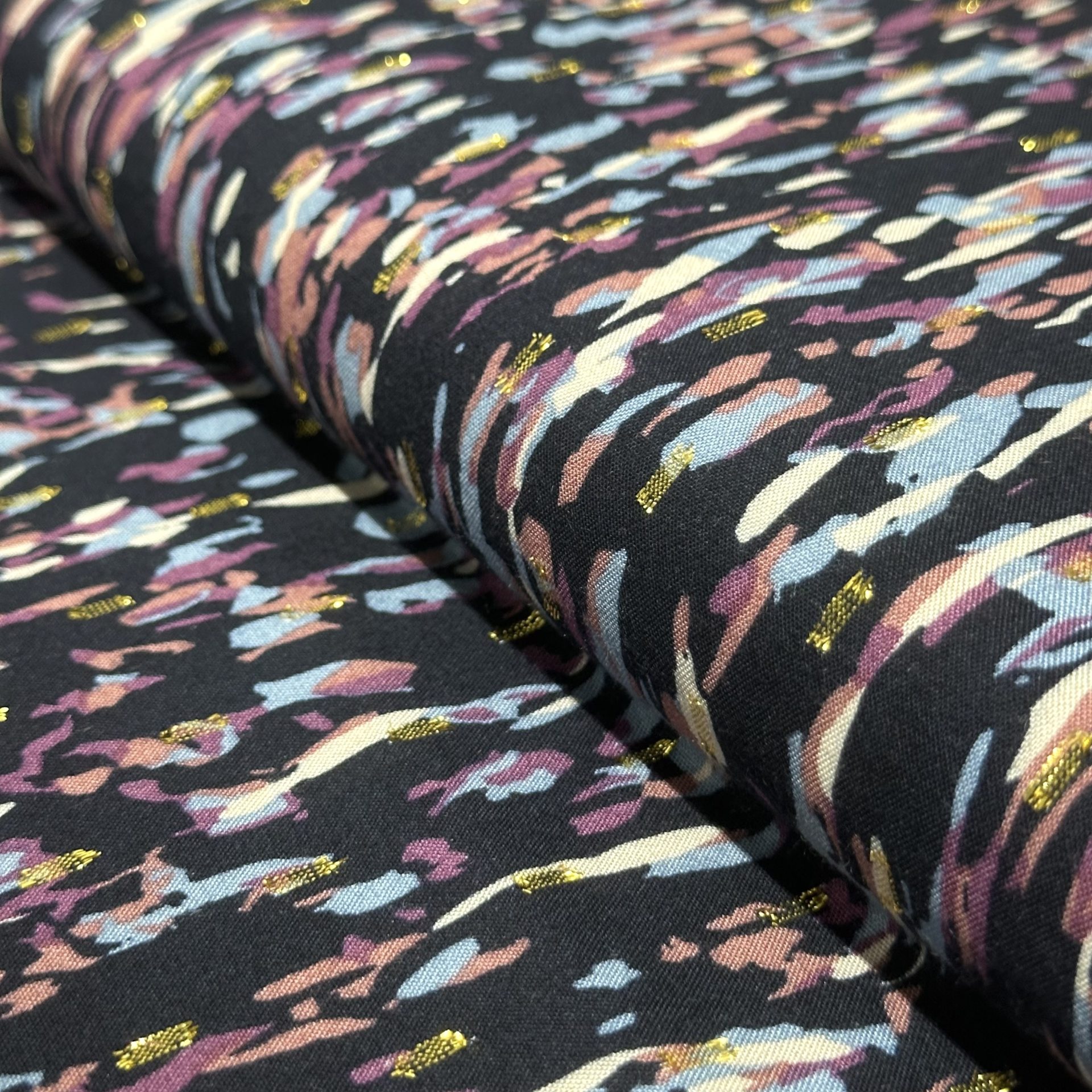 Tissu Viscose Lurex Habillement Fleuri