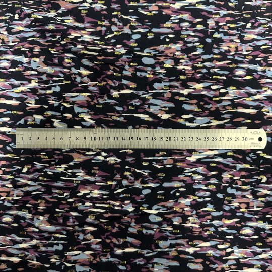 Tissu Viscose Lurex Habillement Fleuri — vue 4