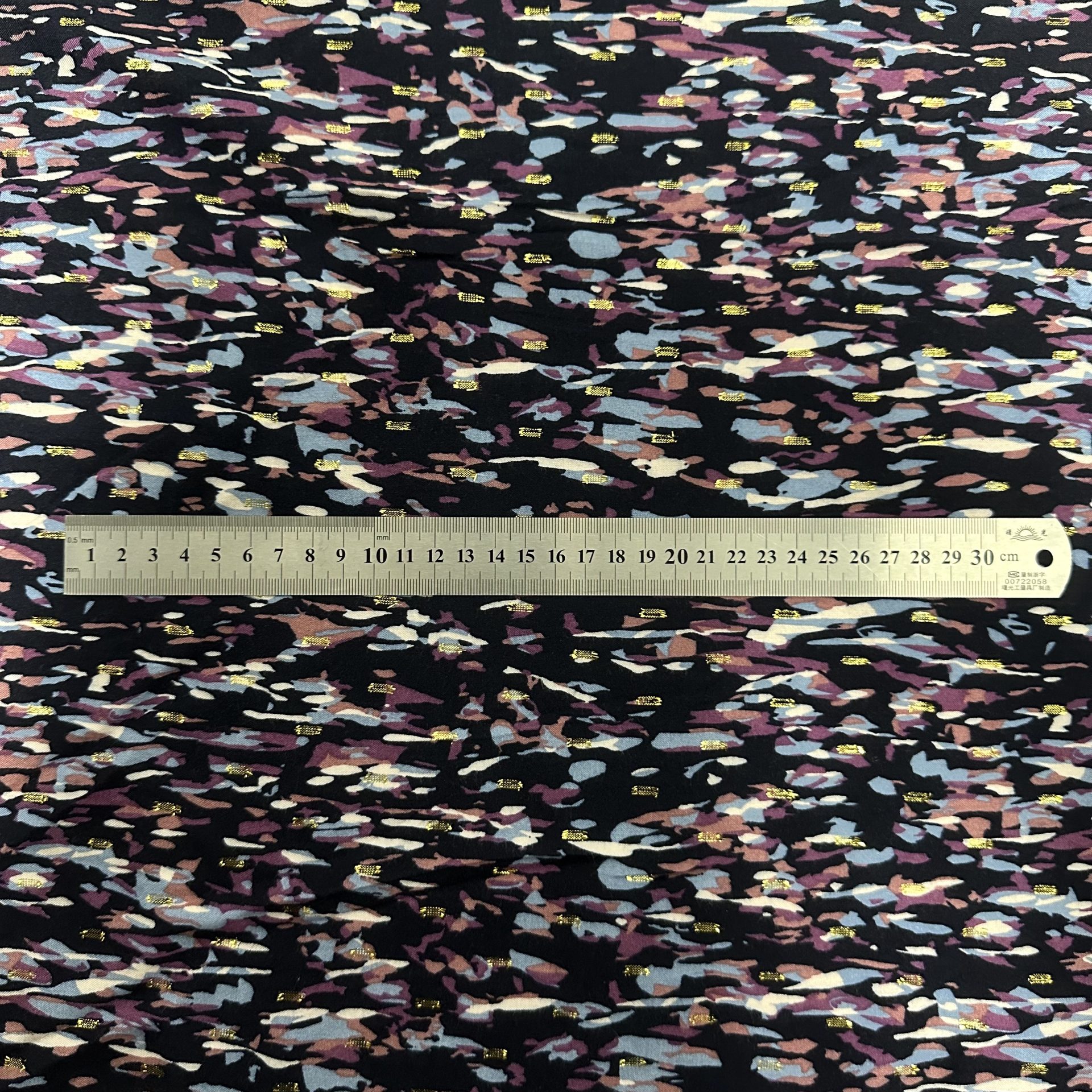 Tissu Viscose Lurex Habillement Fleuri — vue 4