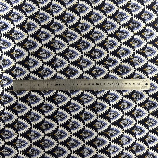 Tissu Viscose Lurex Habillement Fleuri — vue 2