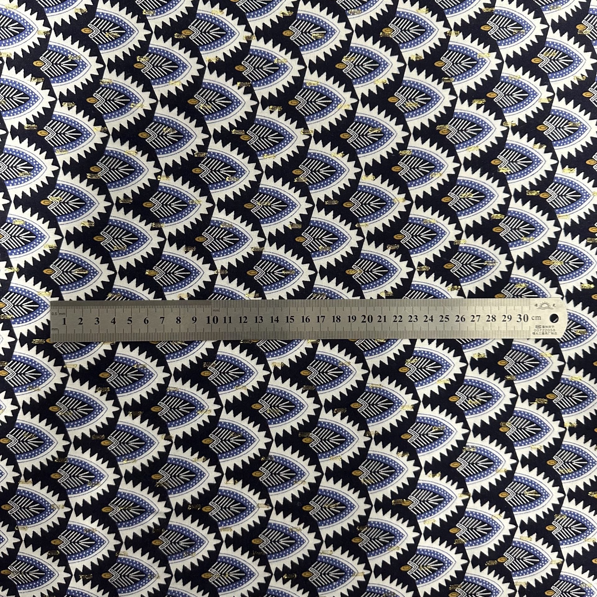 Tissu Viscose Lurex Habillement Fleuri — vue 2