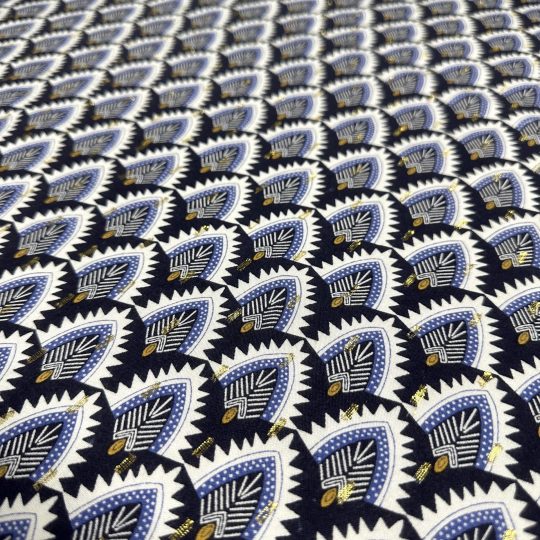 Tissu Viscose Lurex Habillement Fleuri — vue 3