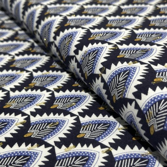 Tissu Viscose Lurex Habillement Fleuri