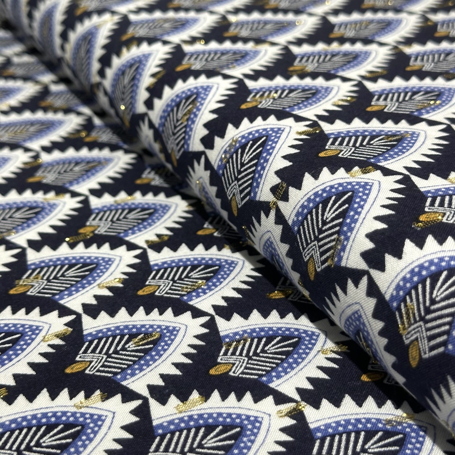 Tissu Viscose Lurex Habillement Fleuri