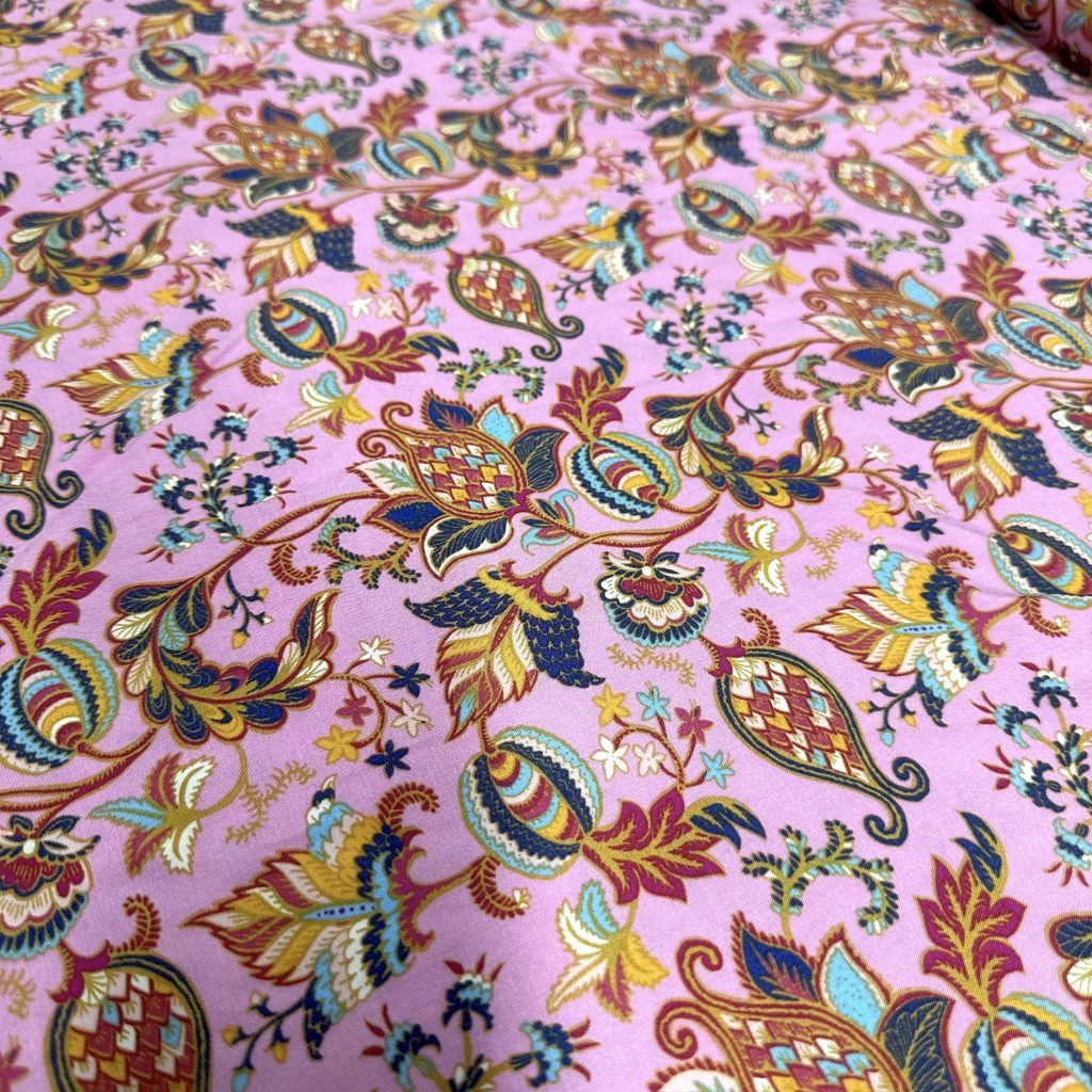 Tissu Viscose Habillement Fleuri — vue 3