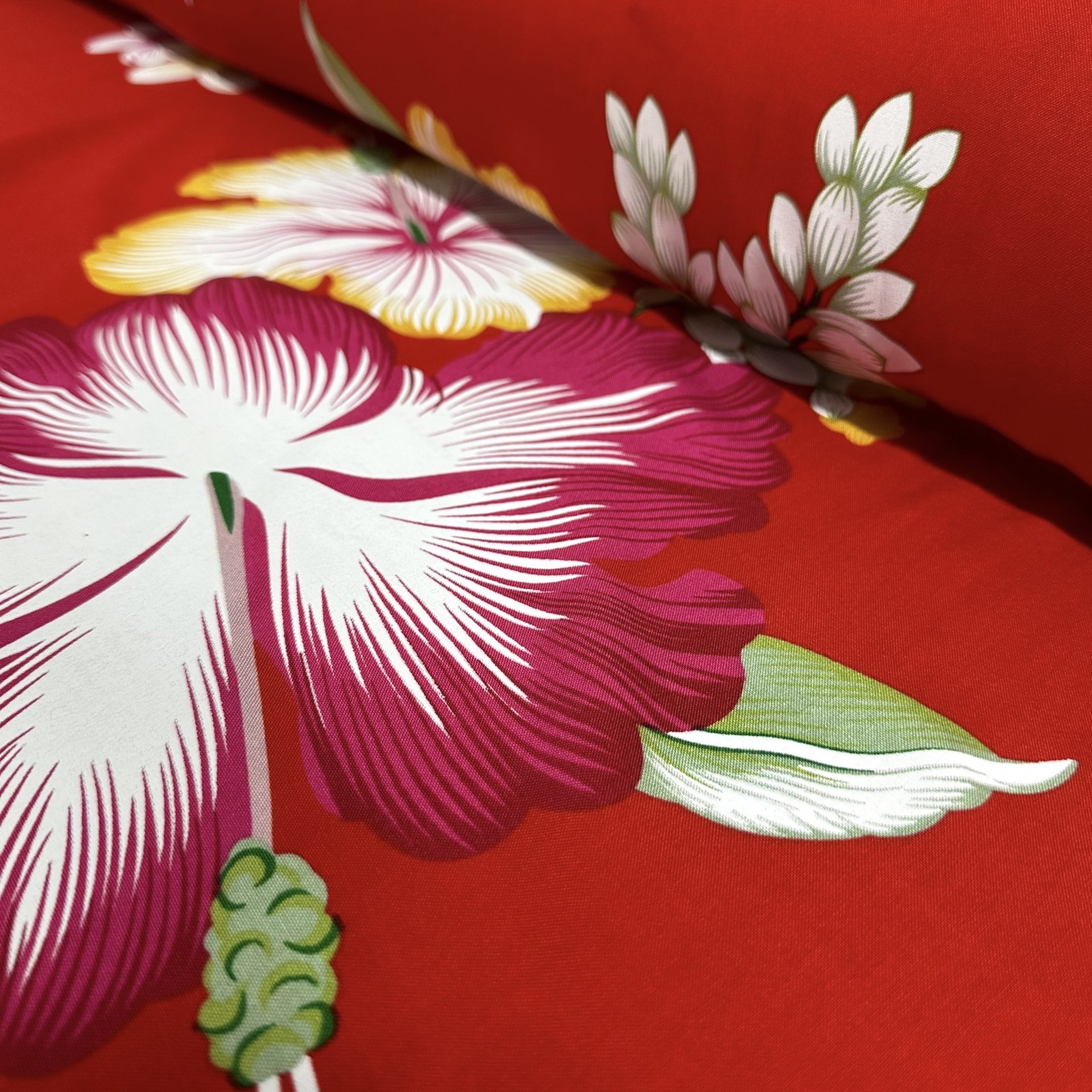 Fibrane Imprimée Hibiscus Et Tiarée — vue 5