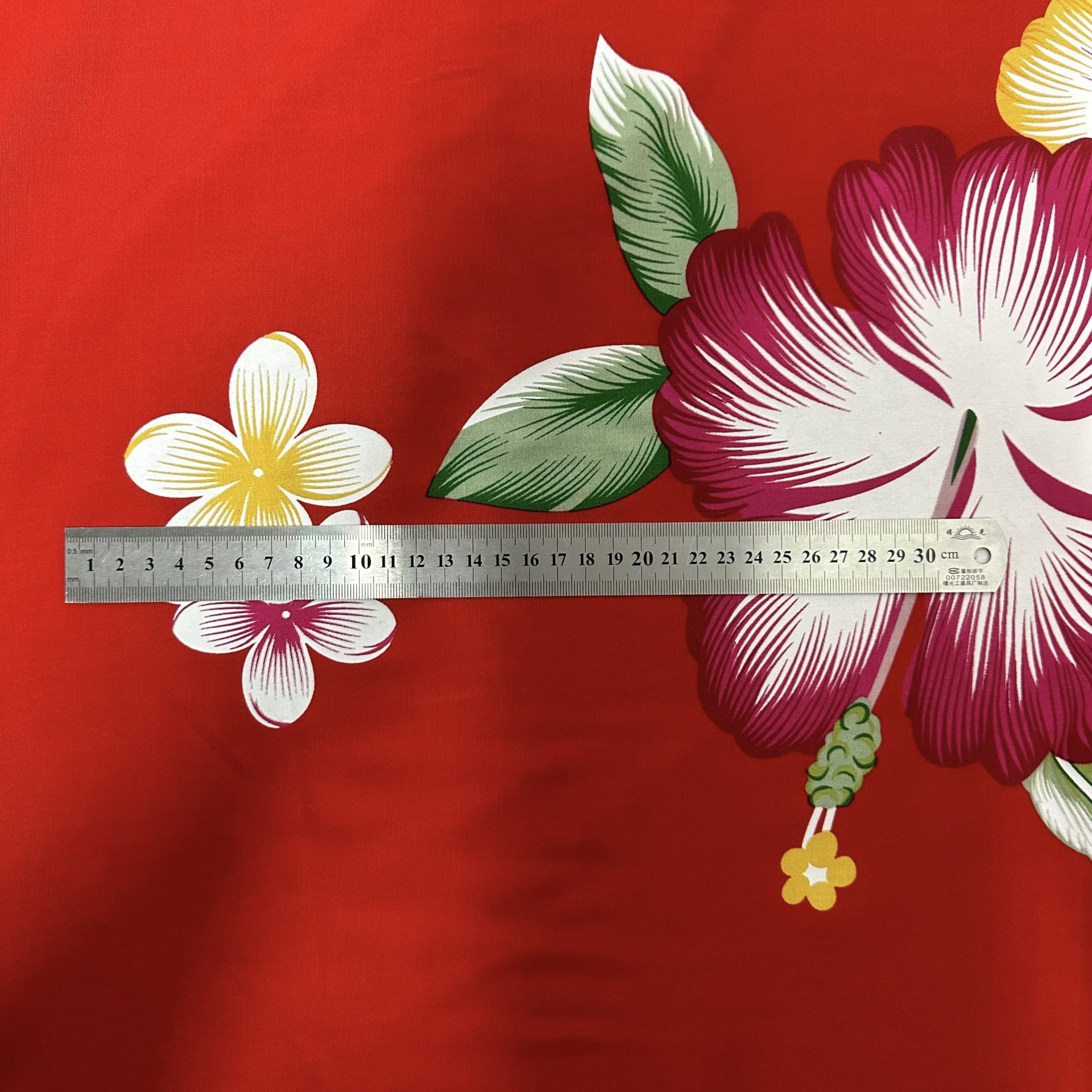 Fibrane Imprimée Hibiscus Et Tiarée — vue 7