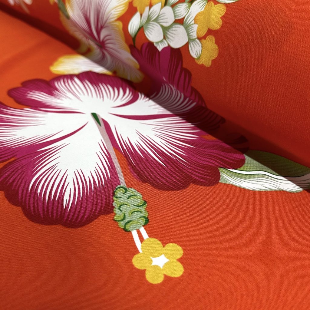 Fibrane Imprimée Hibiscus Et Tiarée — vue 8
