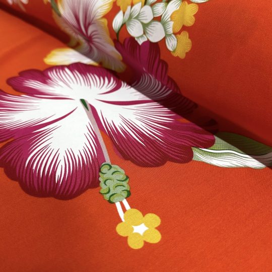 Fibrane Imprimée Hibiscus Et Tiarée — vue 8