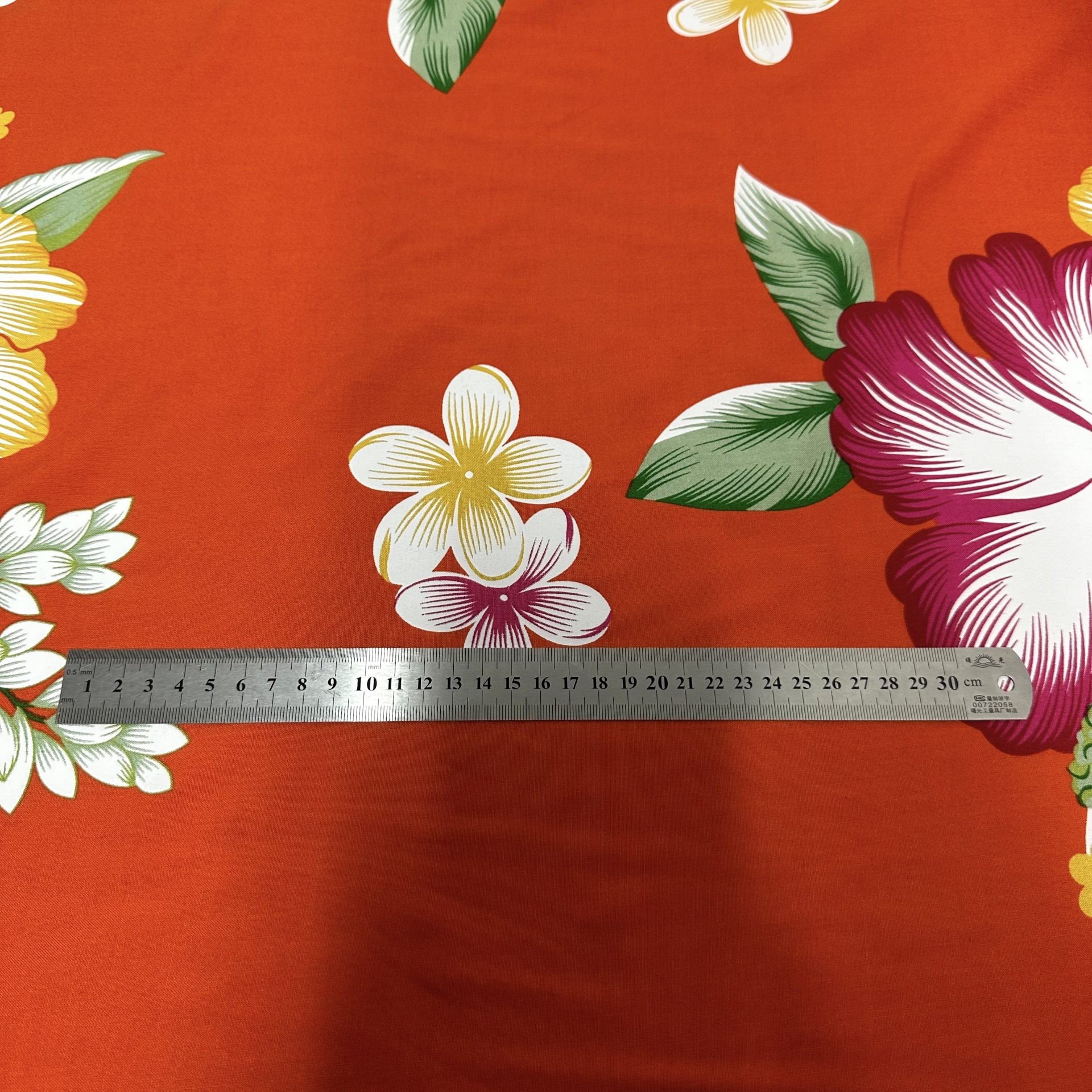 Fibrane Imprimée Hibiscus Et Tiarée — vue 10