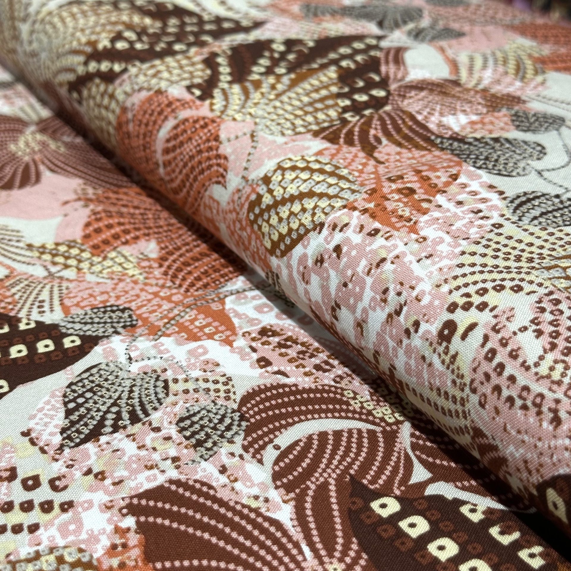 Tissu Viscose Lurex Habillement Fleuri