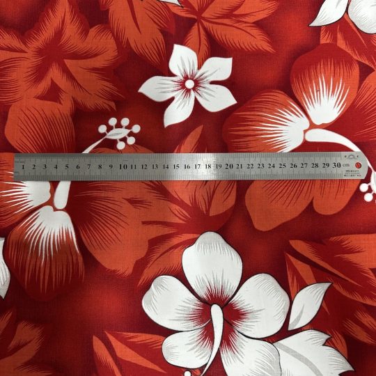 Fibrane Imprimée Hibiscus Fond Feuillage — vue 5