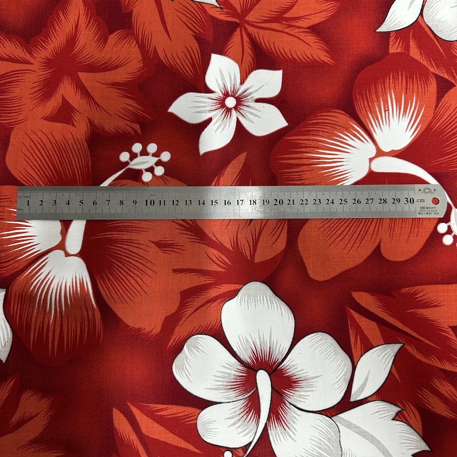 Fibrane Imprimée Hibiscus Fond Feuillage — vue 5