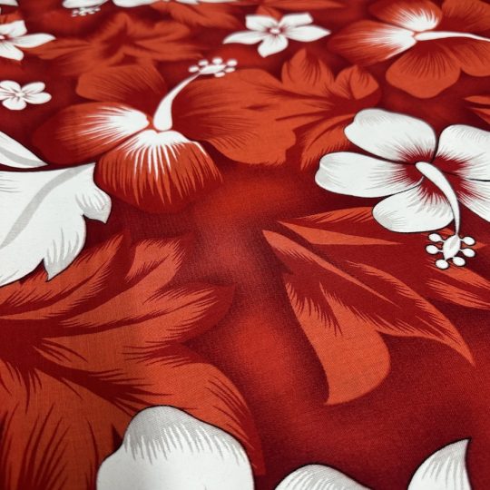 Fibrane Imprimée Hibiscus Fond Feuillage — vue 6