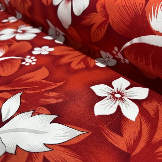 Fibrane Imprimée Hibiscus Fond Feuillage — vue 7