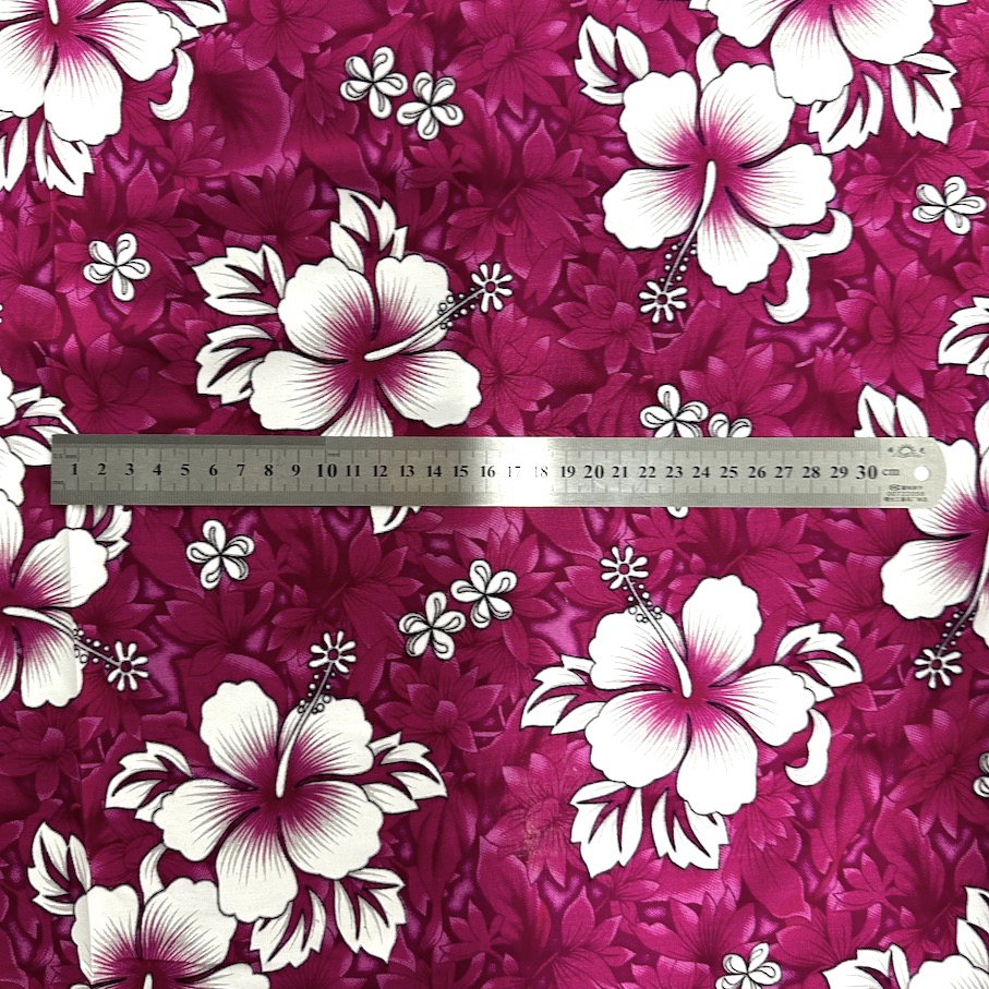 Fibrane Imprimée Hibiscus Mini Floral — vue 2