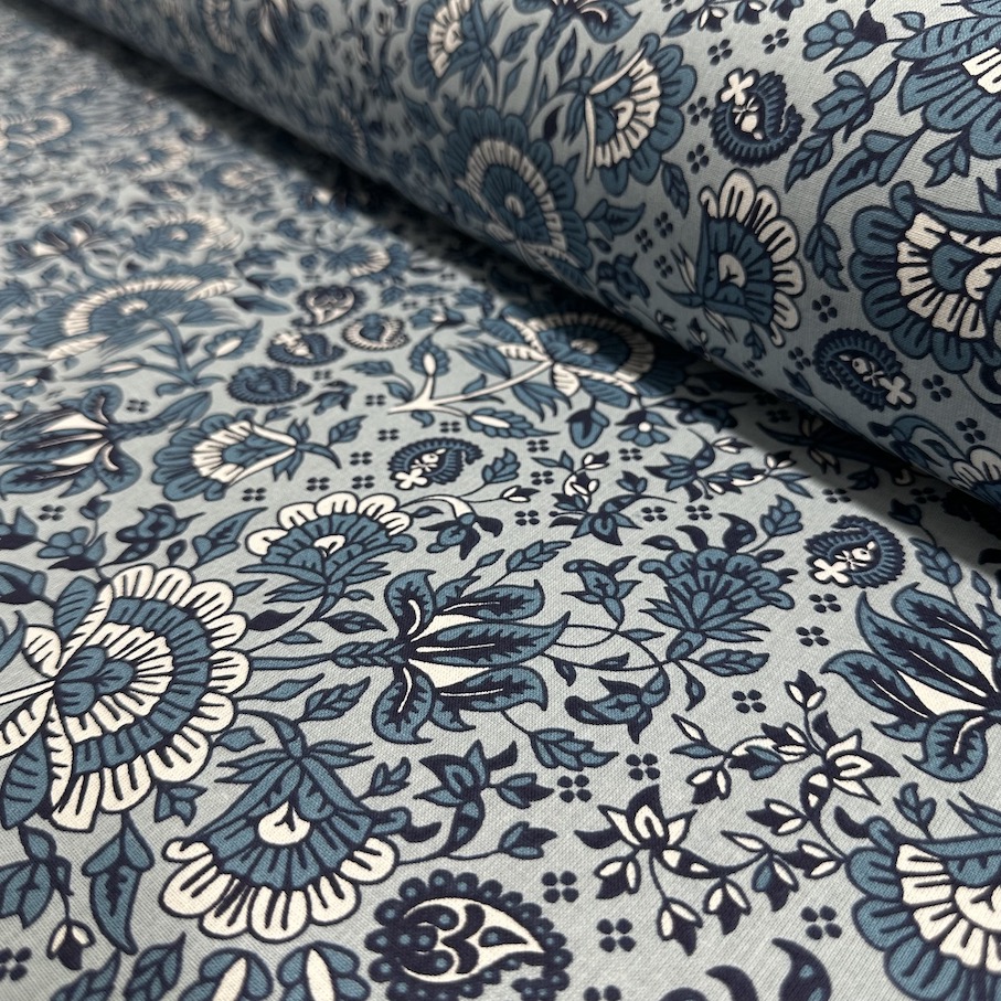 Tissu Coton Imprimé Géométrique Floral Indien