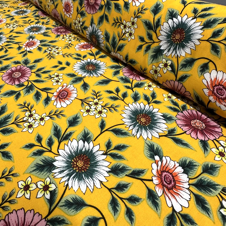 Viscose Imprimée Florale