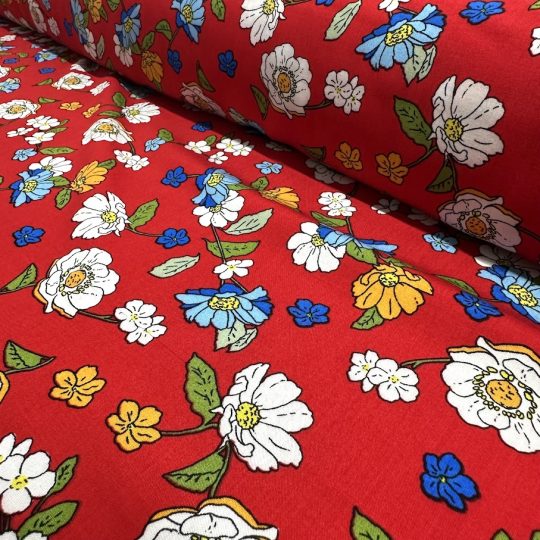 Viscose Imprimée Florale