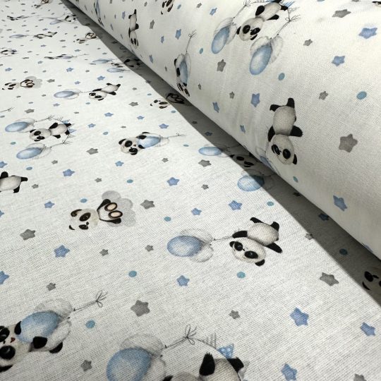 Popeline Coton – Pandas Mignons — vue 2