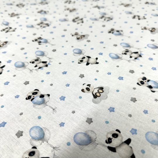 Popeline Coton – Pandas Mignons — vue 3