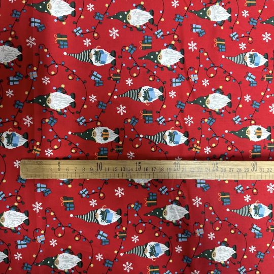 Popeline Coton – Motif Noël Père Noel — vue 7