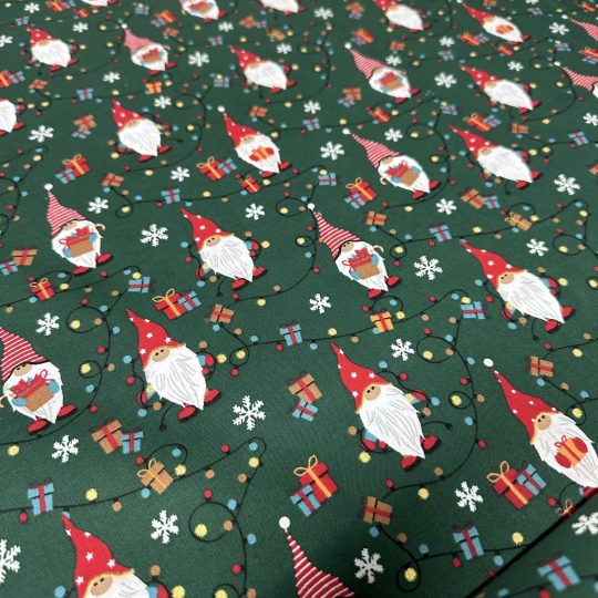 Popeline Coton – Motif Noël Père Noel — vue 2