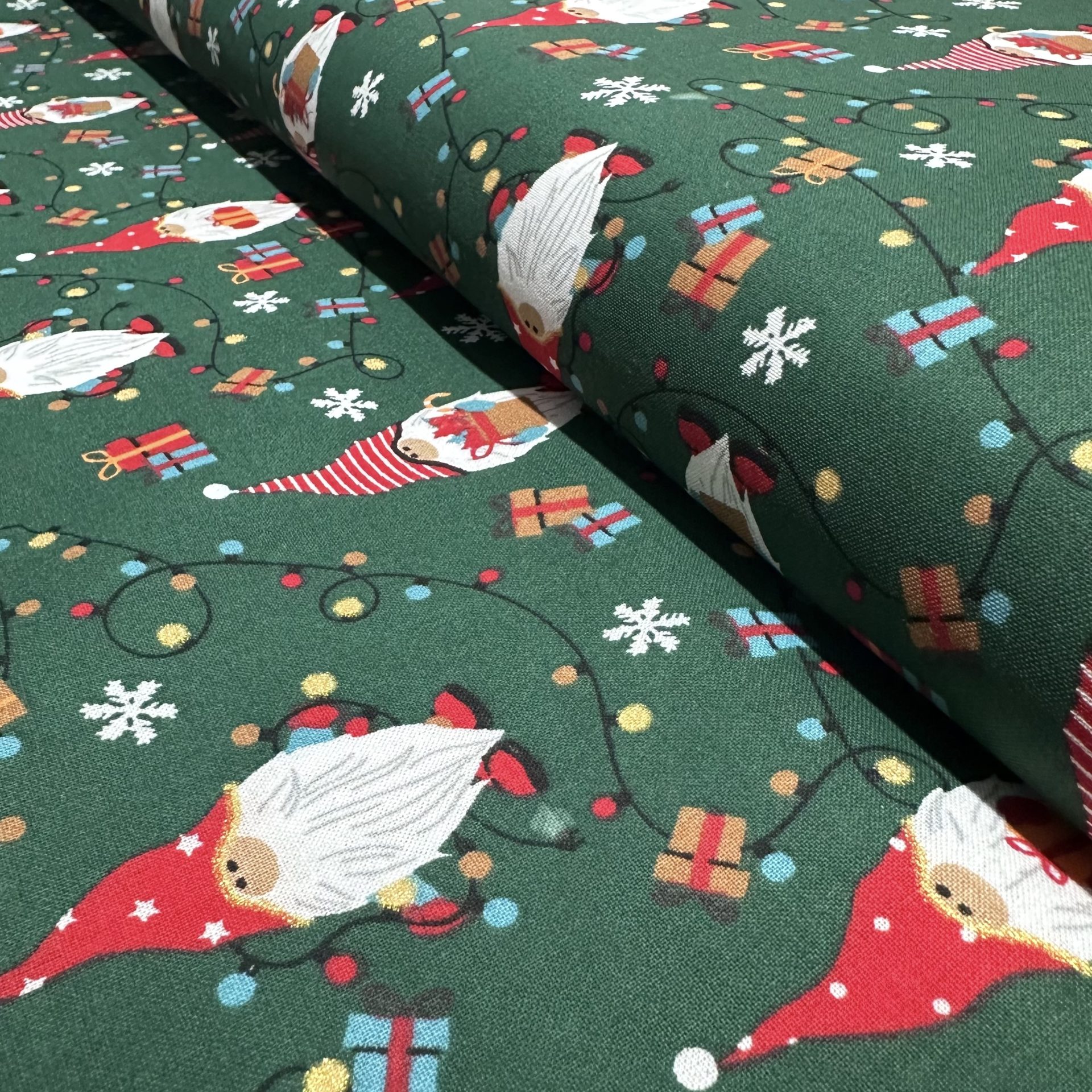 Popeline Coton – Motif Noël Père Noel