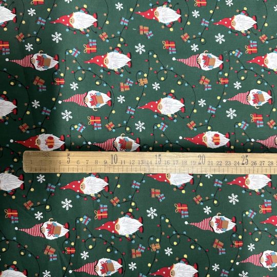 Popeline Coton – Motif Noël Père Noel — vue 4