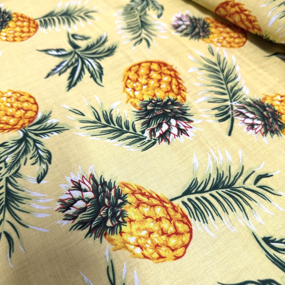 Fibrane Imprimée Motif Ananas — vue 5