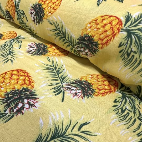 Fibrane Imprimée Motif Ananas