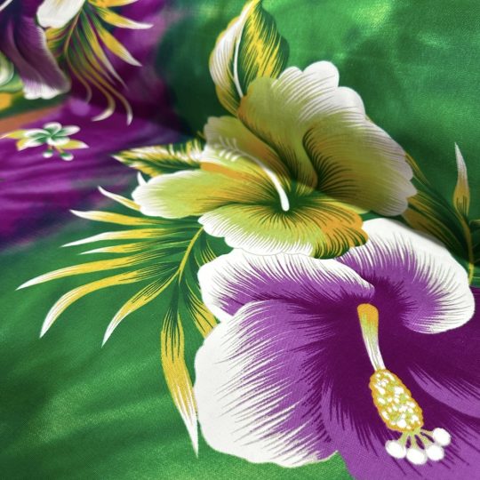 Fibrane Imprimée Hibiscus Tie And Dye
